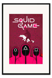 Gerahmter Kunstdruck Squid Game