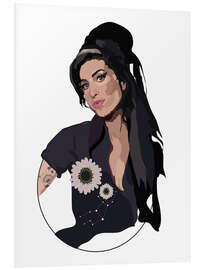 Foam board print Amy Winehouse II