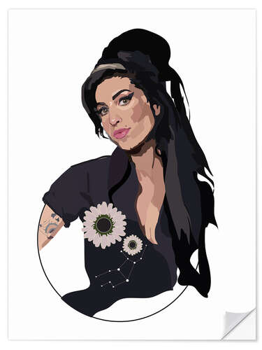 Wall sticker Amy Winehouse II