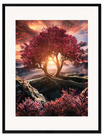 Plakat artystyczny premium w ramie Unity