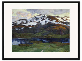 Gerahmter Kunstdruck Ein Sommerabend bei Kallsjön