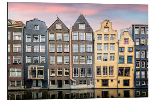 Alubild Amsterdamer Fassade