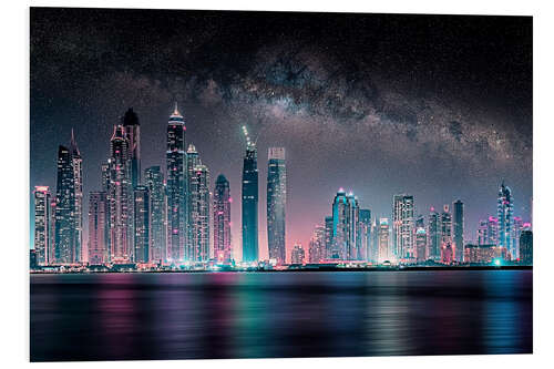 Tableau en PVC Dubai Night