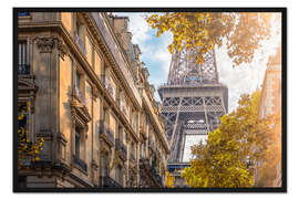 Gerahmter Kunstdruck Pariser Aussicht