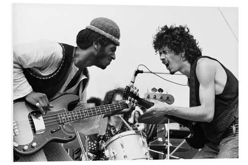 Foam board print Santana at Woodstock