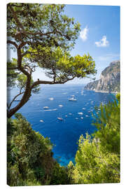 Canvastavla Belvedere di Tragara viewpoint on Capri