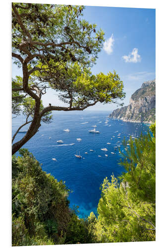 Tableau en PVC Belvedere di Tragara viewpoint on Capri