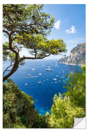 Naklejka na ścianę Belvedere di Tragara viewpoint on Capri