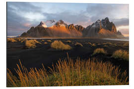 Magnettafel Schöner Sonnenaufgang am Vestrahorn in Island