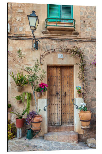 Gallery Print Tür in der Altstadt von Valldemossa, Mallorca