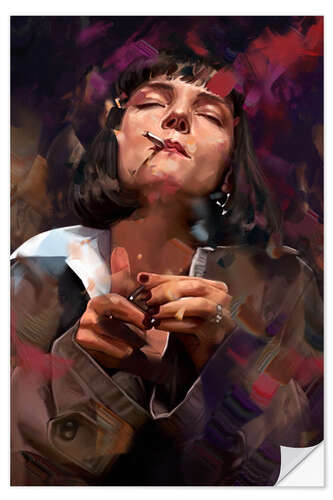 Selvklebende plakat Mia Wallace II