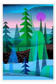 Poster Pine Forest