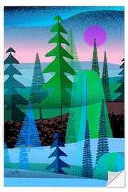 Sticker mural Pine Forest