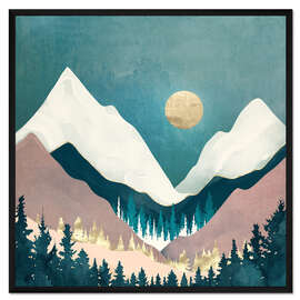 Gerahmter Kunstdruck Winterblick