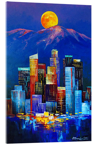 Acrylglasbild Nacht in Los Angeles