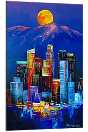 Aluminium print Night in Los Angeles