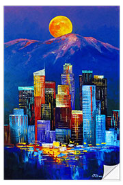 Wall sticker Night in Los Angeles