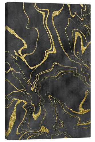 Canvas print Delicate streams of gold