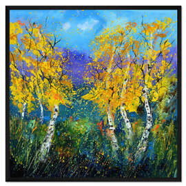 Gerahmter Kunstdruck Herbstlicher Tanz