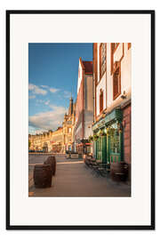 Gerahmter Kunstdruck Traditionelles Pub am Shore in Leith, Edinburgh, Schottland
