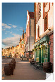 Selvklebende plakat Traditional pub on the shore in Leith, Edinburgh, Scotland