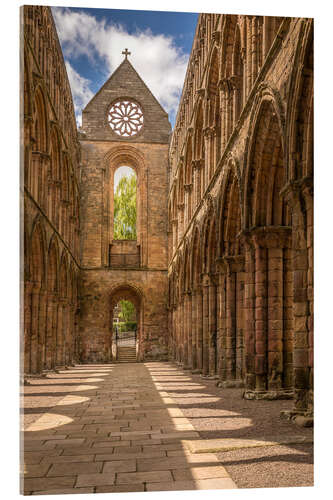 Acrylic print Ruin of Jedburgh Abbey, Scotland