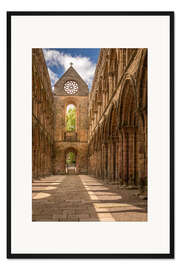 Gerahmter Kunstdruck Ruine des  Klosters Jedburgh Abbey, Schottland