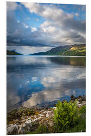 Foam board print Loch Ness at Fort Augustus, Scotland