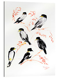 Gallery print Six magpies on a tree