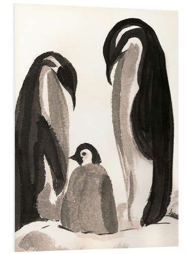 PVC print Penguin family