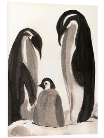 Foam board print Penguin family