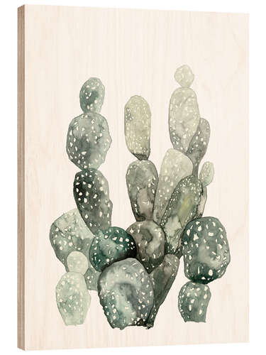 Stampa su legno Botanical Illustration Cacti