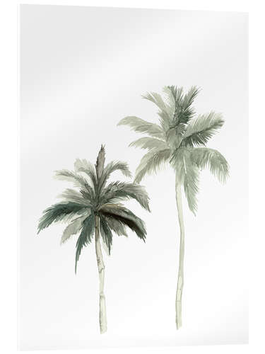 Akrylbilde Botanical Illustration Palmtrees