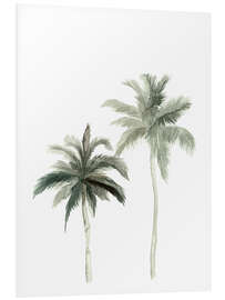 Foam board print Botanical Illustration Palmtrees