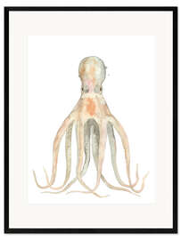 Gerahmter Kunstdruck Tintenfisch