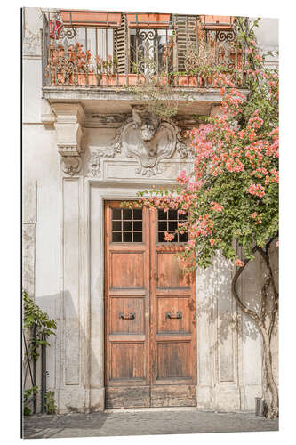 Tableau en plexi-alu Floral entry in Rome