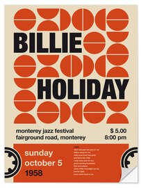 Muursticker Billie Holiday Concert