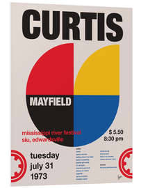 Foam board print Curtis Mayfield Concert Poster