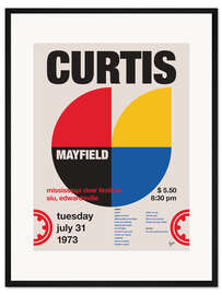 Gerahmter Kunstdruck Curtis Mayfield Concert