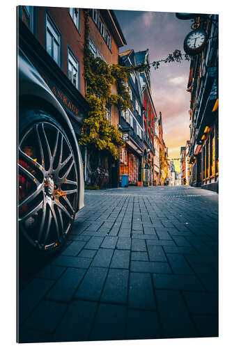 Galleritryck Wetzlar, pedestrian zone in the sunset