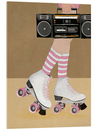 Acrylic print Bubblegum Beats And Rollerskates