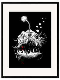 Kunsttryk i ramme Angler Fish