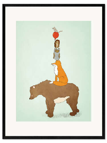 Framed art print Forest Animals Stack