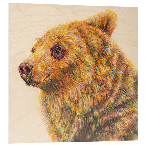 Foam board print Berkley the Bodacious Grizzly Bear