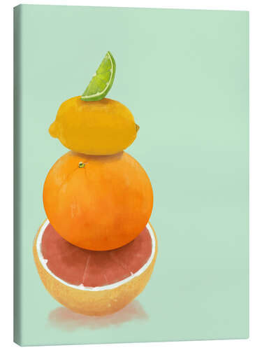 Tableau sur toile Citrus Stack