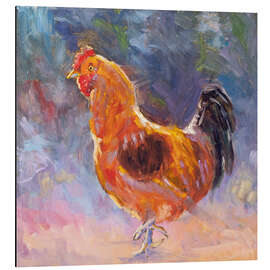 Tableau en aluminium Pretty rooster