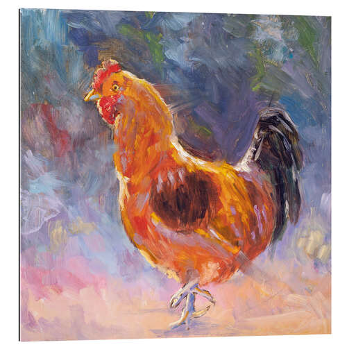 Tableau en plexi-alu Pretty rooster