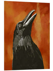 Foam board print Autumn raven