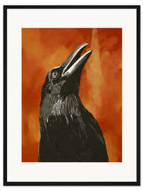 Gerahmter Kunstdruck Herbstrabe