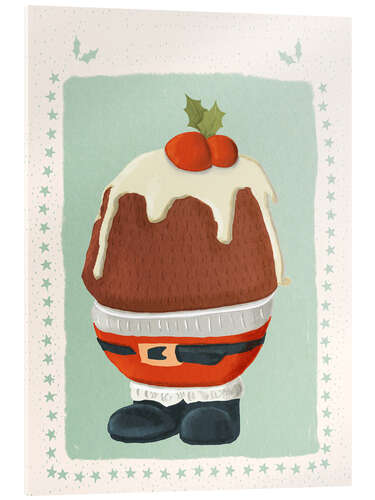 Akrylglastavla Christmas Pudding